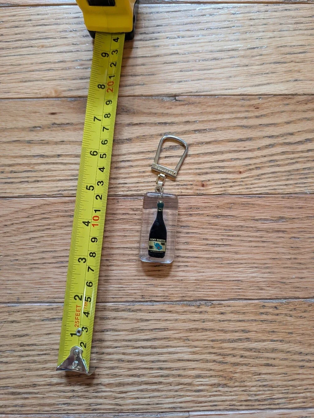 Vintage 70-80s Remy Martin Cognac Mini Bottle Resin Keychain Kitsch Retro Bar